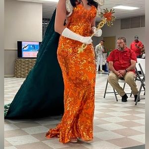 Orange gown
